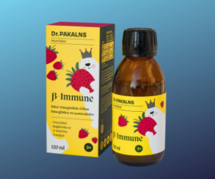 DR. PAKALNS Β – IMMUNE, contains high-purity oyster mushroom beta-glucan